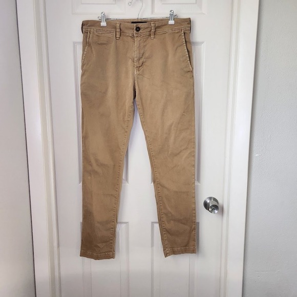 American Eagle Outfitters Other - American Eagle Extreme Flex Slim Chino Pants Mens 32x32 Khaki Tan Stretch 261